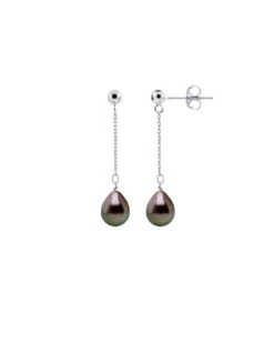 Atelier Victoire Promos Magasin 24 Boucles D'Oreilles Perles De Tahiti - Argent - Kamille