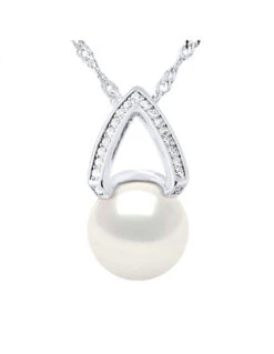 Collier Fleche Perle De Culture - Argent - Kalmie