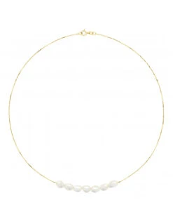 Collier 7 Perles De Cultures - Or - Gui